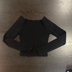 Off Shoulder Black Women's Top